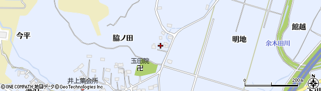 福島県いわき市山田町脇ノ田周辺の地図