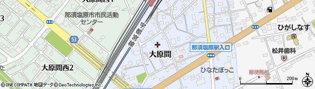 栃木県那須塩原市大原間374周辺の地図