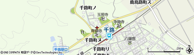 石川県羽咋市千路町（ヘ）周辺の地図