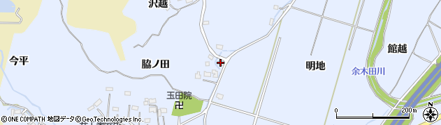 福島県いわき市山田町（明地）周辺の地図