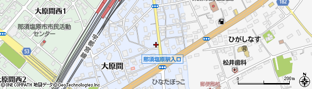 栃木県那須塩原市大原間394周辺の地図