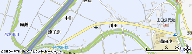 福島県いわき市山田町（中町）周辺の地図