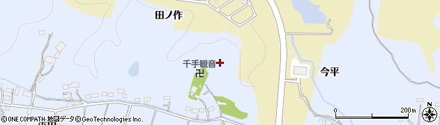 福島県いわき市山田町（滝ノ沢）周辺の地図