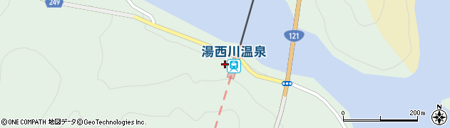 湯西川ダックツアー周辺の地図