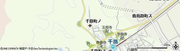 石川県羽咋市千路町（井）周辺の地図
