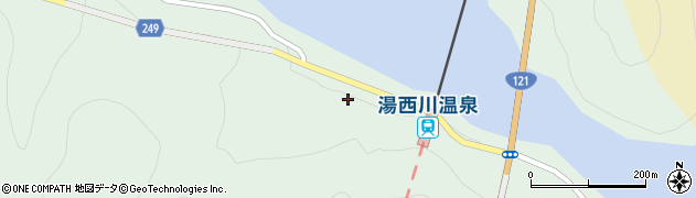 道の駅湯西川　湯の郷周辺の地図