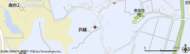 福島県いわき市山田町（沢越）周辺の地図