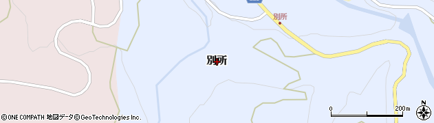 新潟県糸魚川市別所周辺の地図