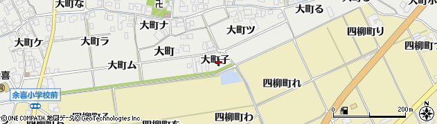 石川県羽咋市大町（子）周辺の地図