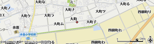 石川県羽咋市大町レ周辺の地図