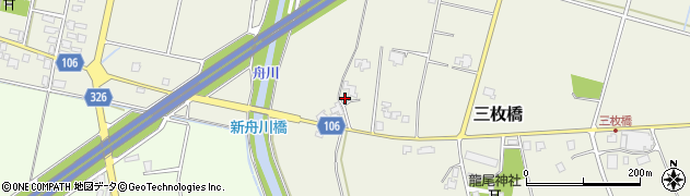 富山県下新川郡朝日町三枚橋96周辺の地図