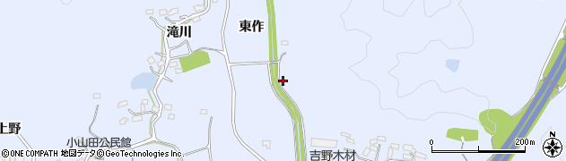 福島県いわき市山田町（東作）周辺の地図