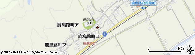 石川県羽咋市鹿島路町（フ）周辺の地図