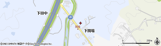 福島県いわき市山田町（下関場）周辺の地図