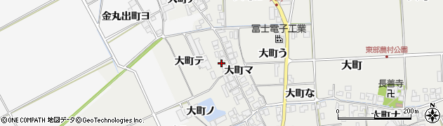 石川県羽咋市大町（テ）周辺の地図