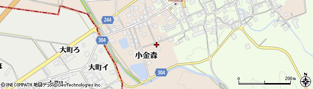 石川県中能登町（鹿島郡）小金森（ホ）周辺の地図