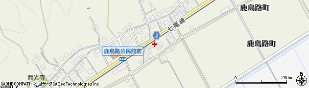 石川県羽咋市鹿島路町ネ周辺の地図