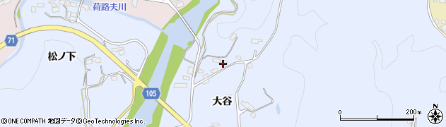 福島県いわき市山田町（新谷）周辺の地図