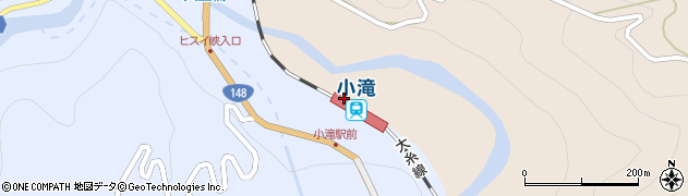 新潟県糸魚川市周辺の地図