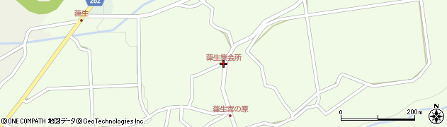葎生集会所周辺の地図