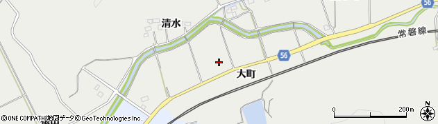 福島県いわき市添野町（大町）周辺の地図