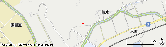 福島県いわき市添野町（猿田）周辺の地図
