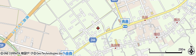 石川県中能登町（鹿島郡）高畠周辺の地図