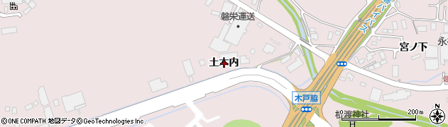 福島県いわき市泉町下川（土木内）周辺の地図