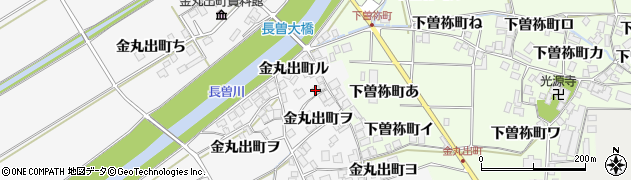 石川県羽咋市金丸出町（ル）周辺の地図