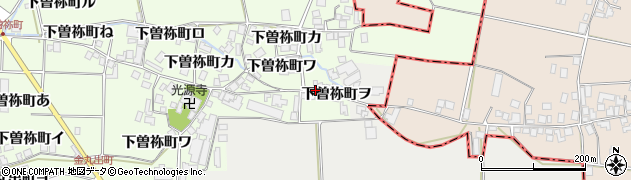 石川県羽咋市下曽祢町ハ周辺の地図