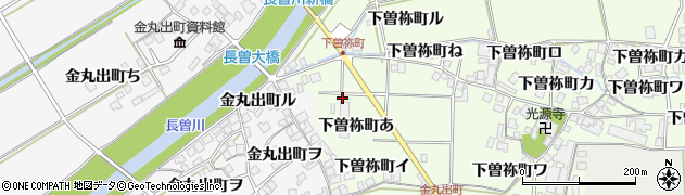 石川県羽咋市下曽祢町（あ）周辺の地図