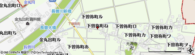 石川県羽咋市下曽祢町ね周辺の地図