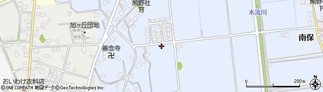 富山県朝日町（下新川郡）南保町周辺の地図