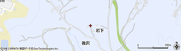 福島県いわき市山田町（岩下）周辺の地図