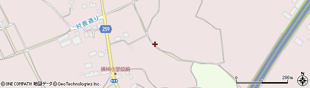 栃木県那須塩原市横林周辺の地図