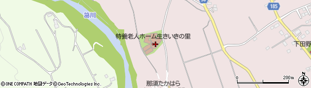 栃木県那須塩原市下田野282周辺の地図