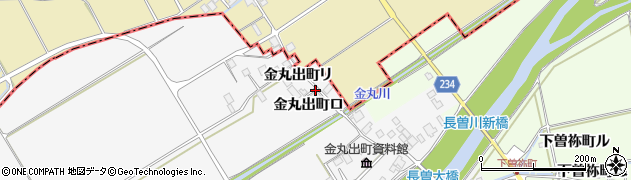 石川県羽咋市金丸出町（リ）周辺の地図