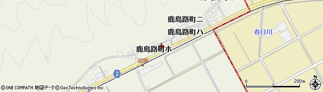 石川県羽咋市鹿島路町ホ周辺の地図