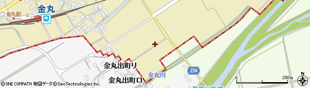 石川県中能登町（鹿島郡）金丸（申）周辺の地図
