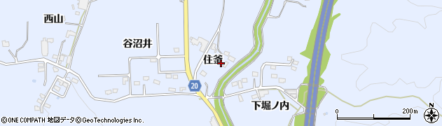 福島県いわき市山田町（住釜）周辺の地図