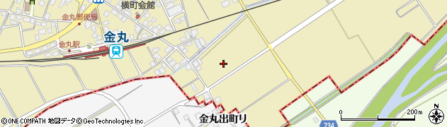 石川県中能登町（鹿島郡）金丸（又る）周辺の地図