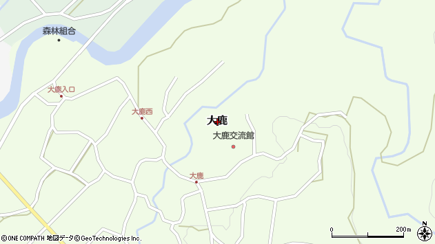 〒949-2221 新潟県妙高市大鹿の地図