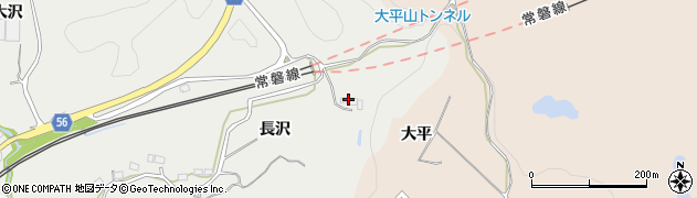 福島県いわき市添野町（長沢）周辺の地図