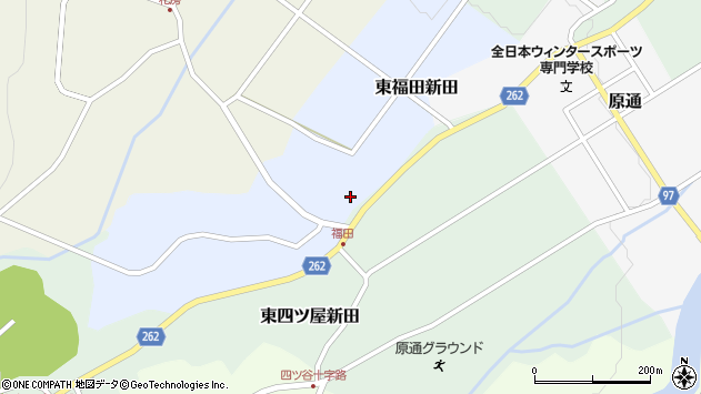 〒949-2217 新潟県妙高市東福田新田の地図