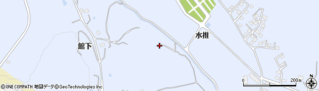 福島県いわき市山田町水推周辺の地図