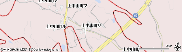 石川県羽咋市上中山町（リ）周辺の地図