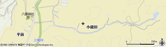福島県いわき市江畑町小能田周辺の地図