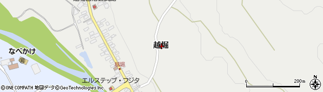栃木県那須塩原市越堀周辺の地図