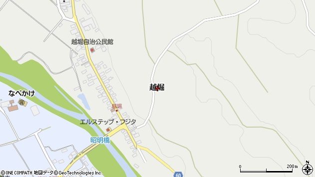 〒325-0012 栃木県那須塩原市越堀の地図