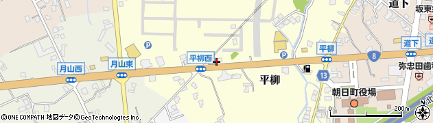 株式会社丸八　朝日営業所周辺の地図